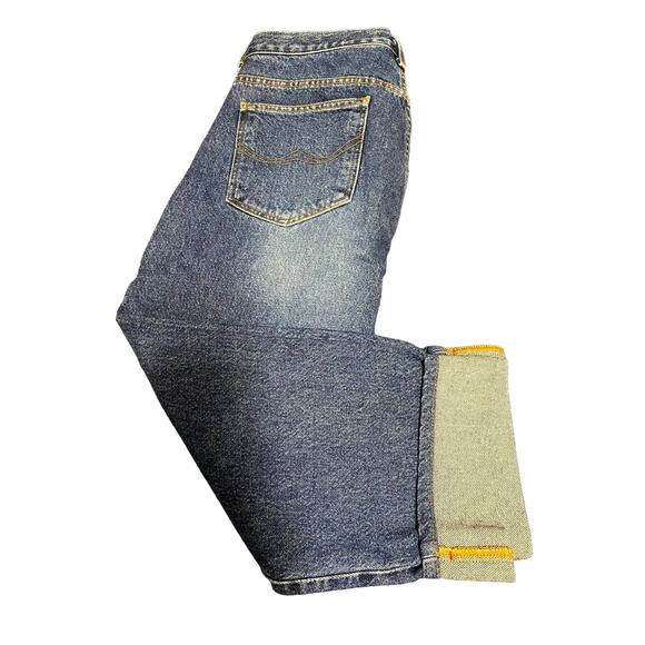 Bongo Jeans Women's Capri XL Size 13 Cuffed Medium Blue Denim - Picture 16 of 16